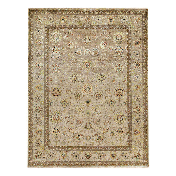 Bokara Rug Co., Inc. HighQuality HandKnotted Ivory/Yellow/Brown Area